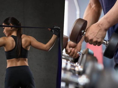 ¿Cuál es más efectivo en los entrenamientos, las bandas elásticas o las pesas?