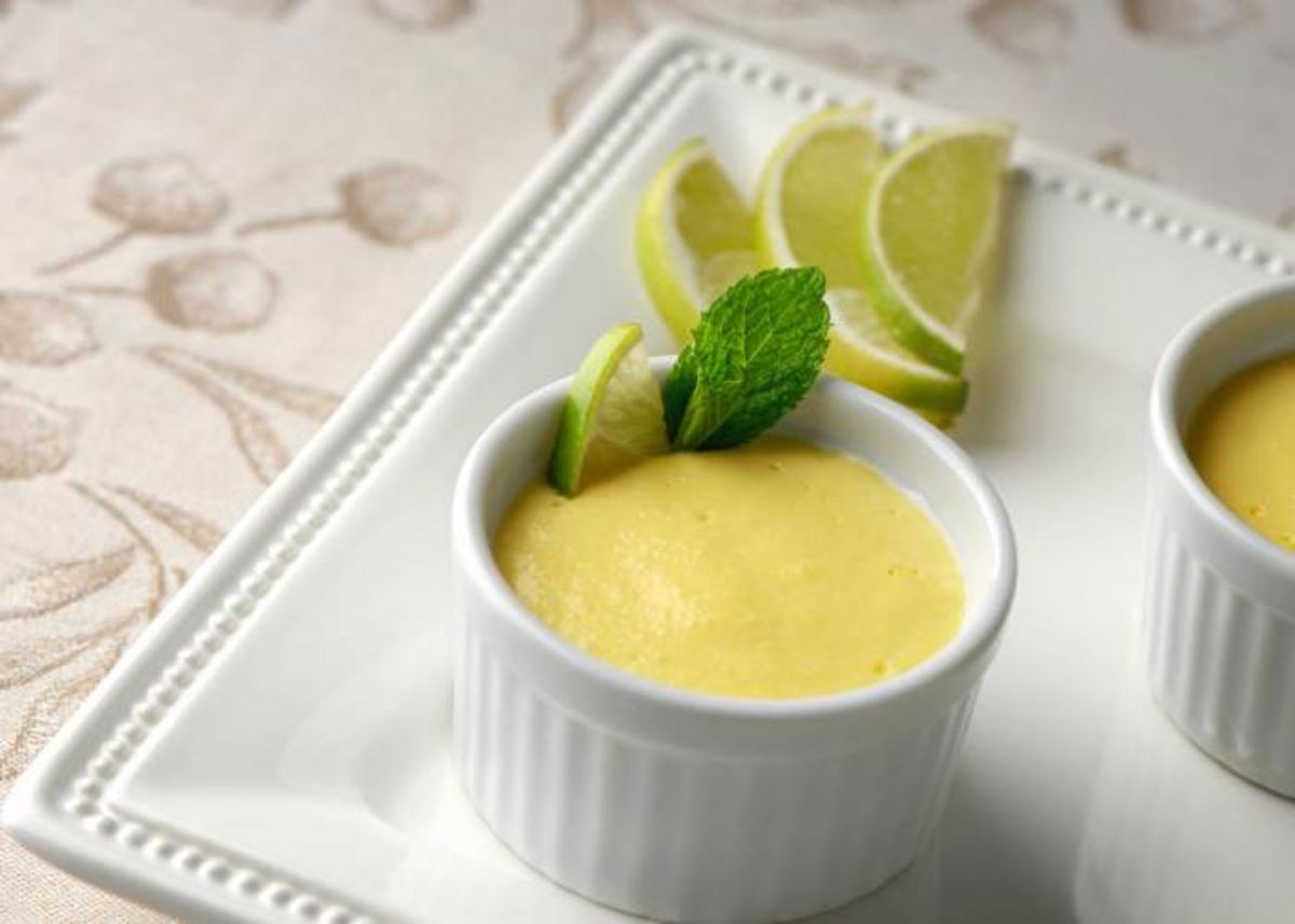 Tazón cremoso de limón