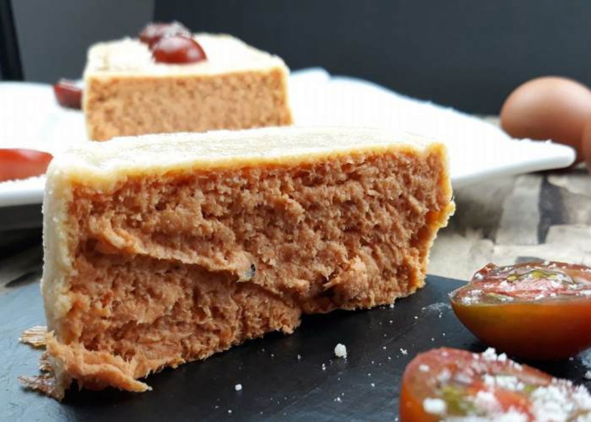 Trozo de pastel merluza