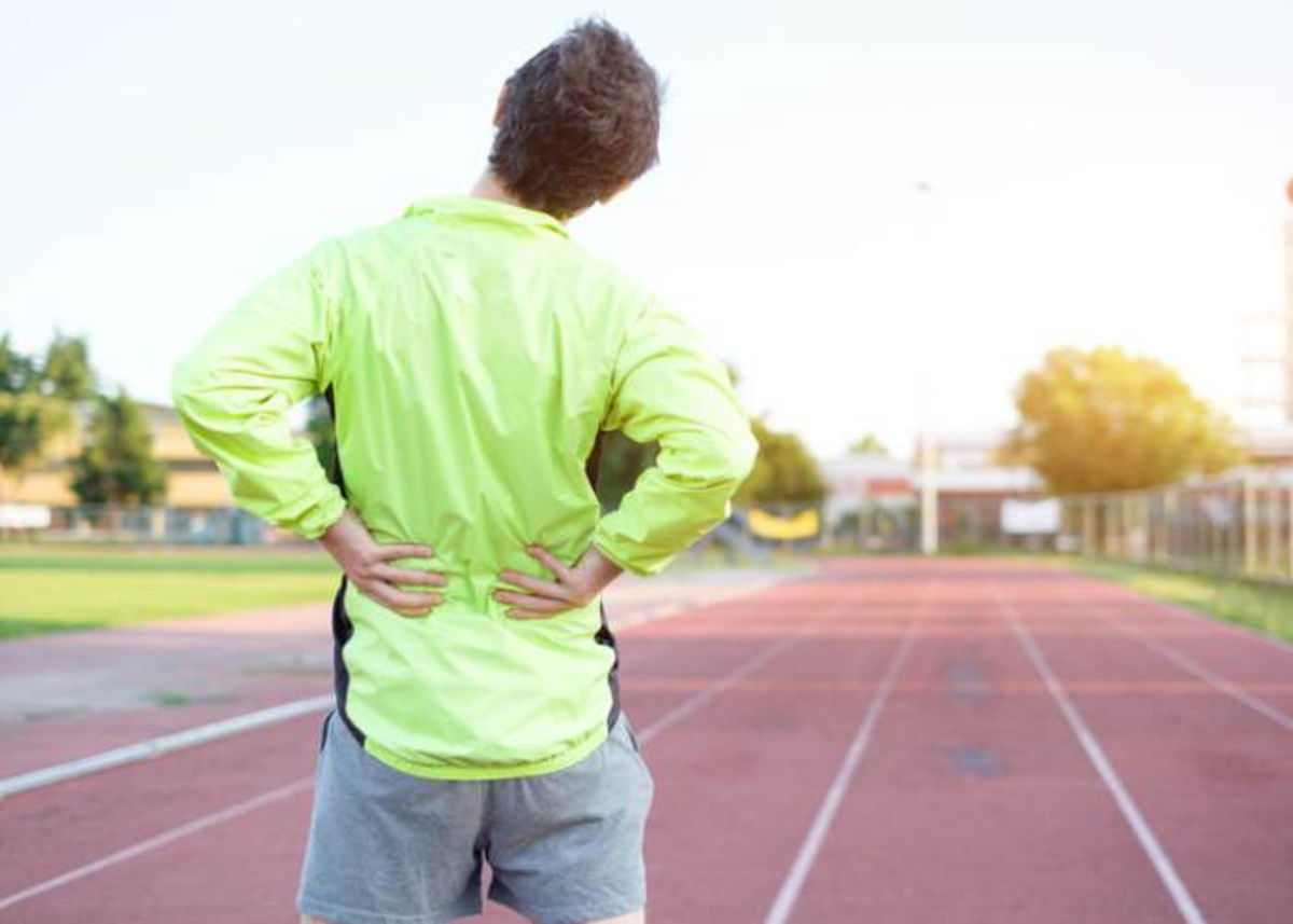 Deportista con molestias