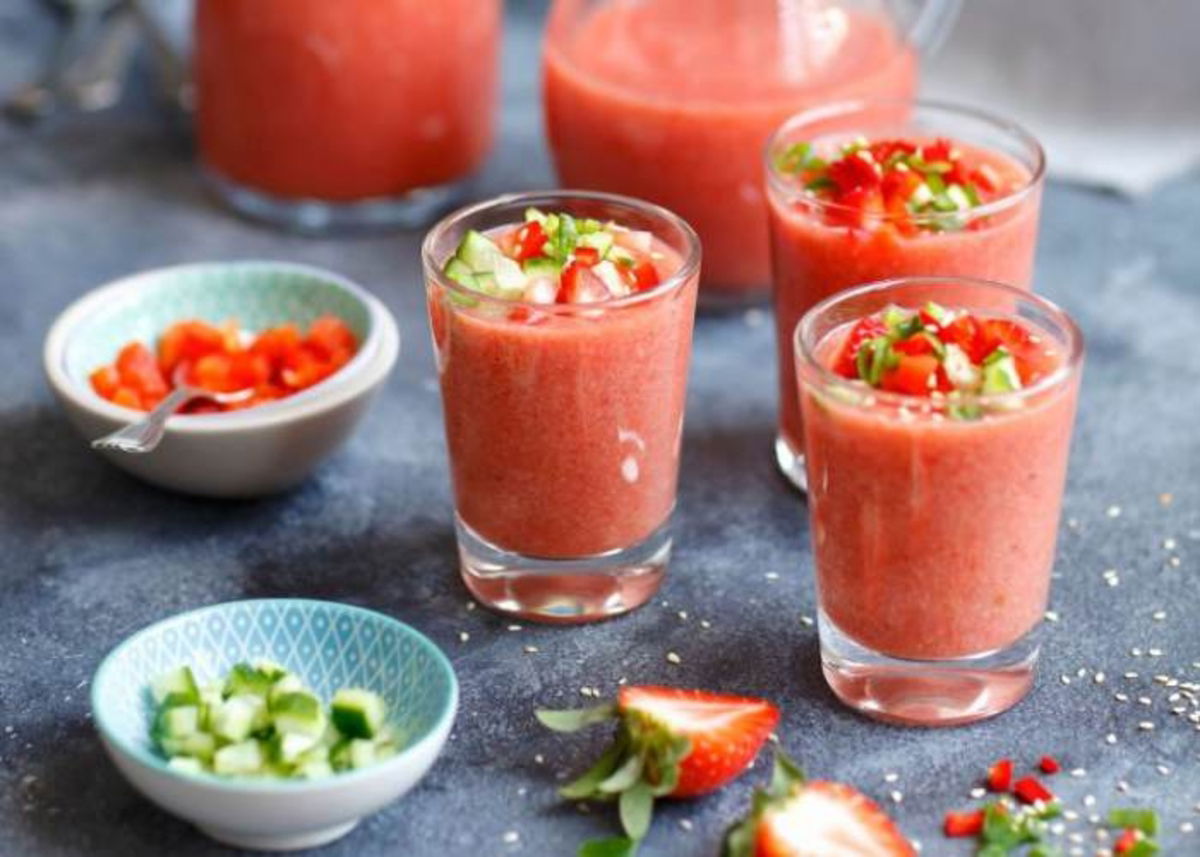 Gazpacho de fresa