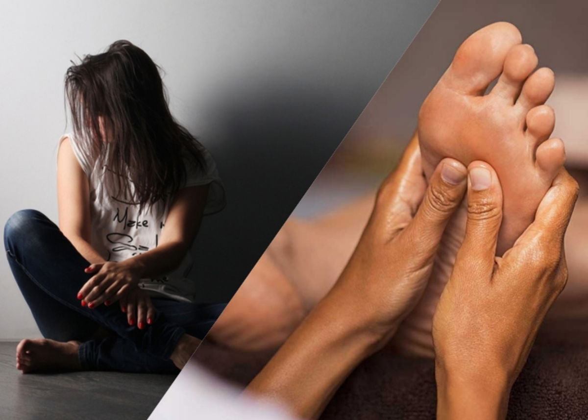 Mujer y reflexología