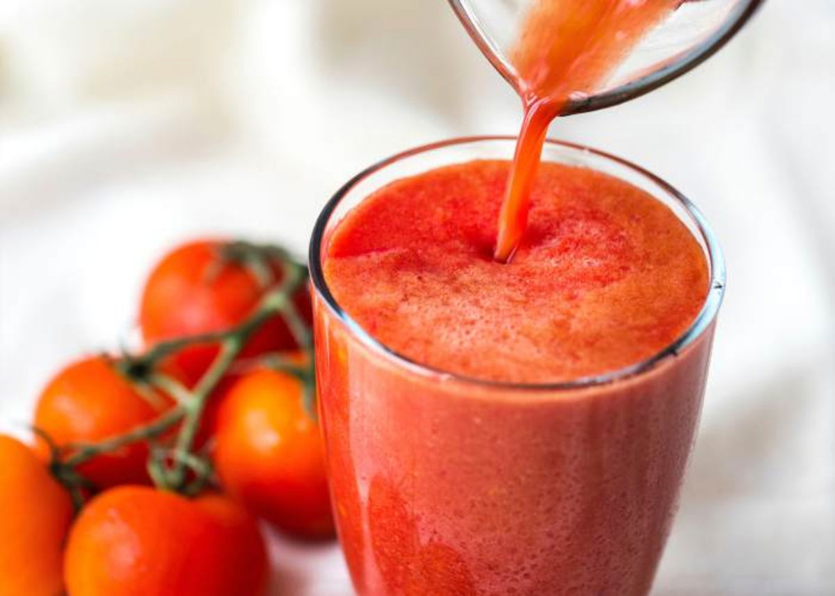 Vaso zumo tomate