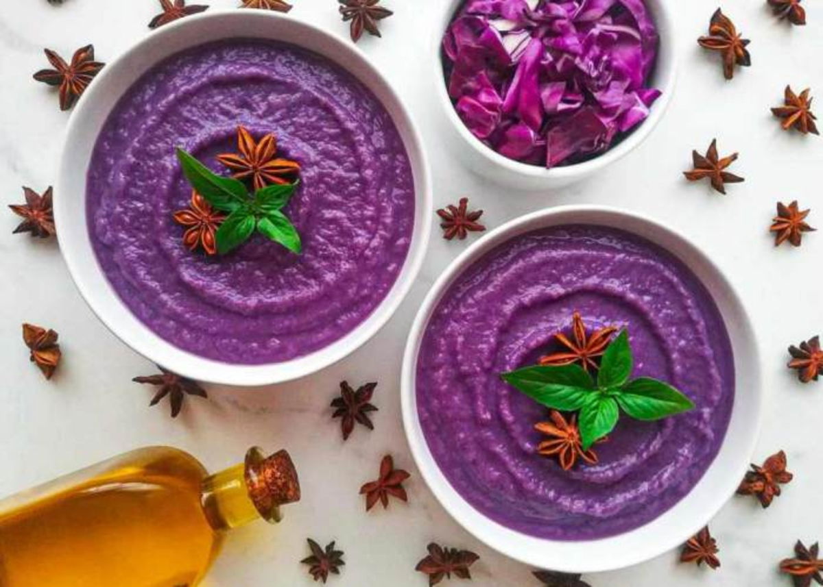 Crema de col lombarda