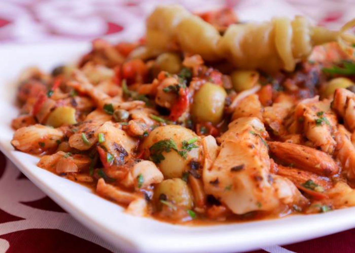 Bacalao vegano vizcaína