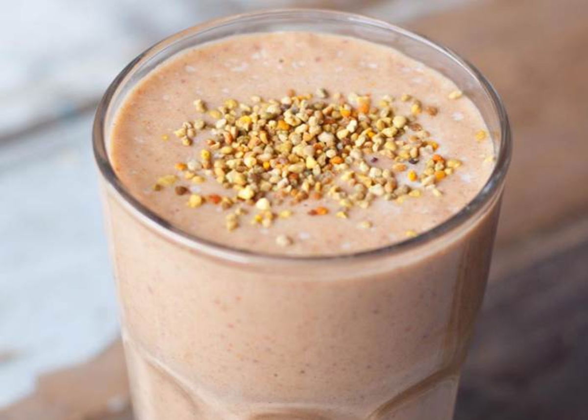 Batido polen saludable