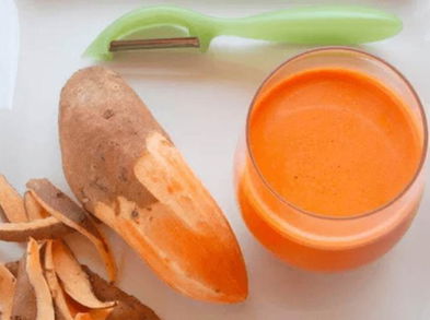 Zumo de batata dulce para la gastritis