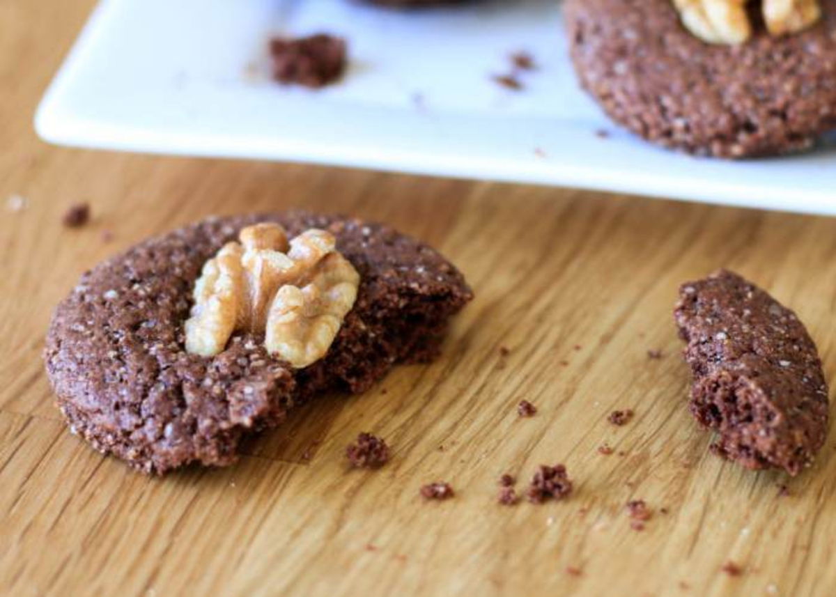 Galletas chocolate nuez