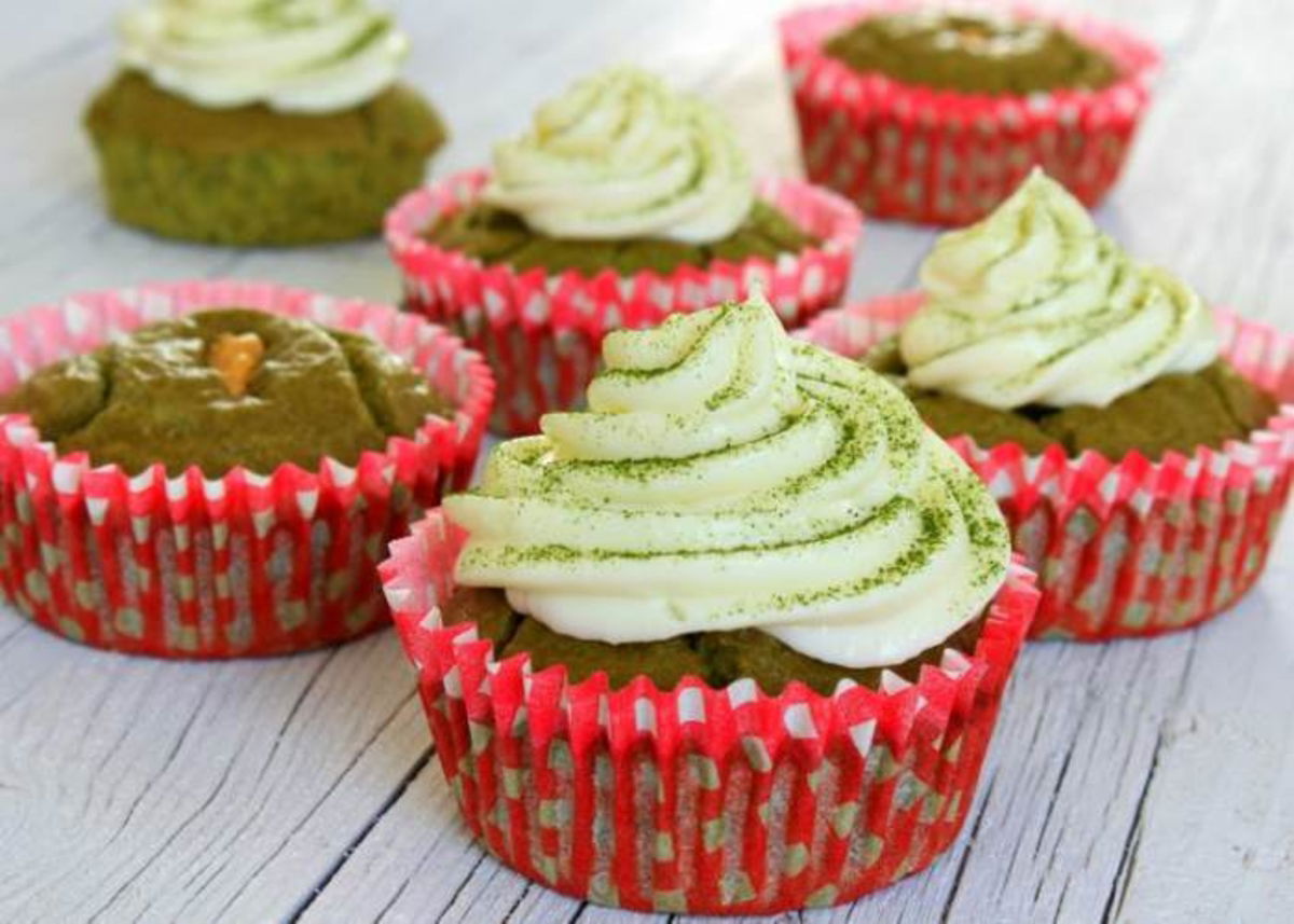 Cupcakes té matcha