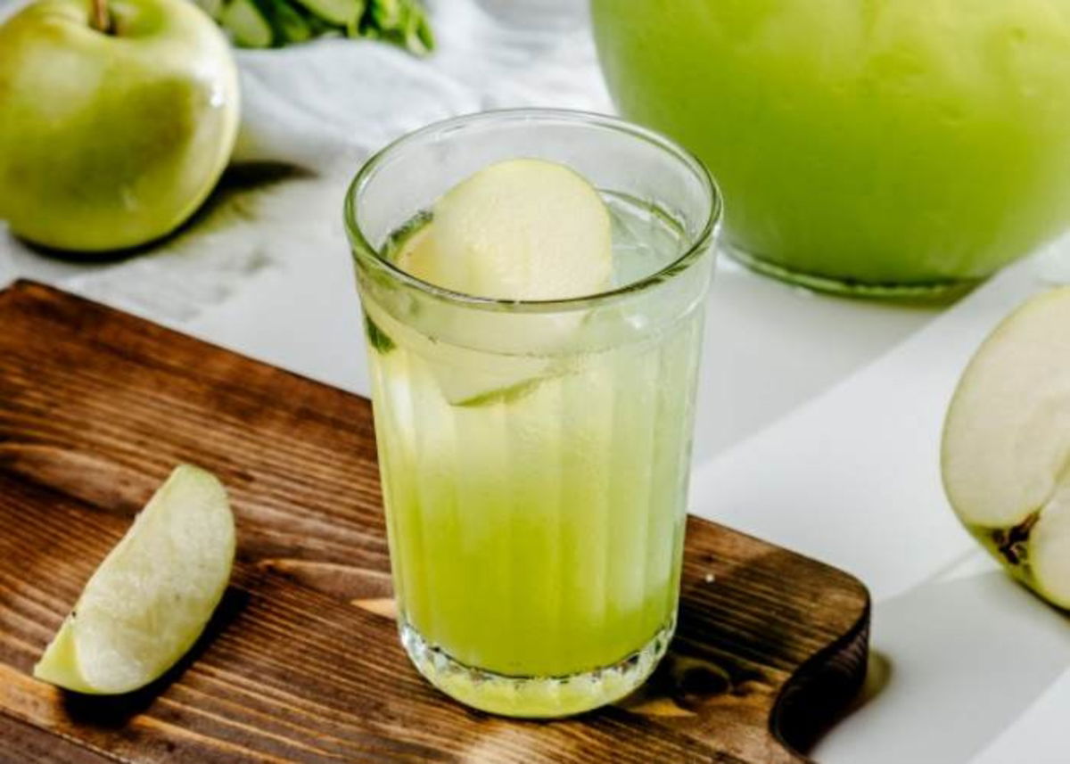 Bebida manzana verde
