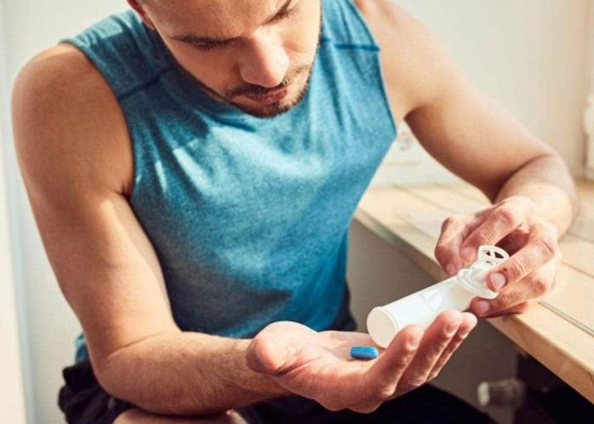 Deportista con vitaminas