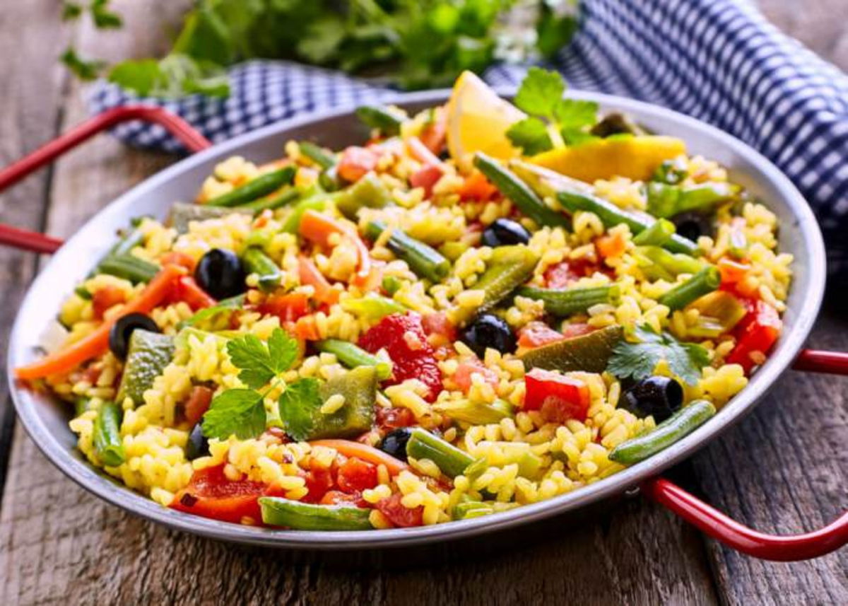Paella vegana