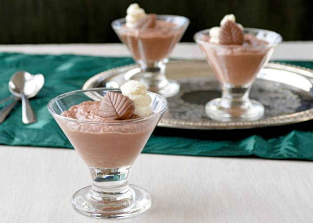 Molde con mousse de chocolate y ricotta