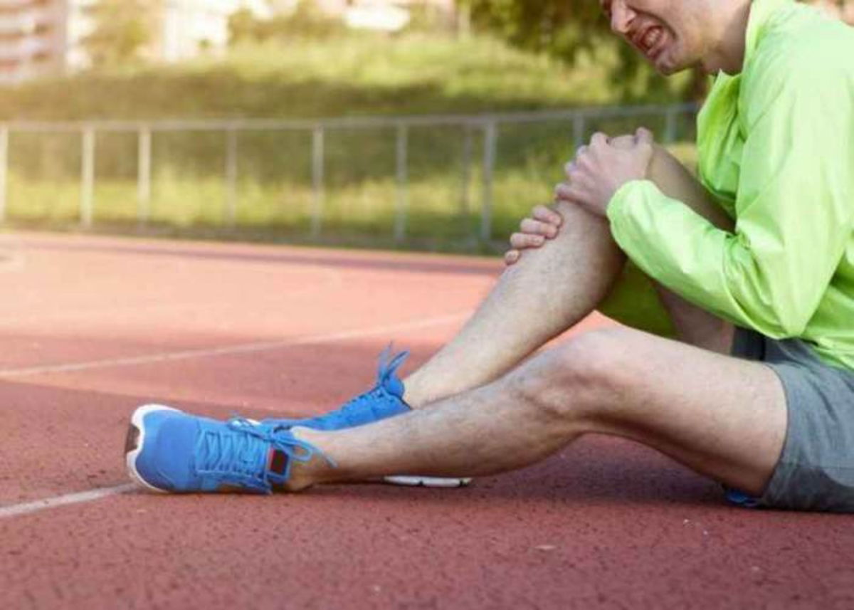 Persona con lesión pierna