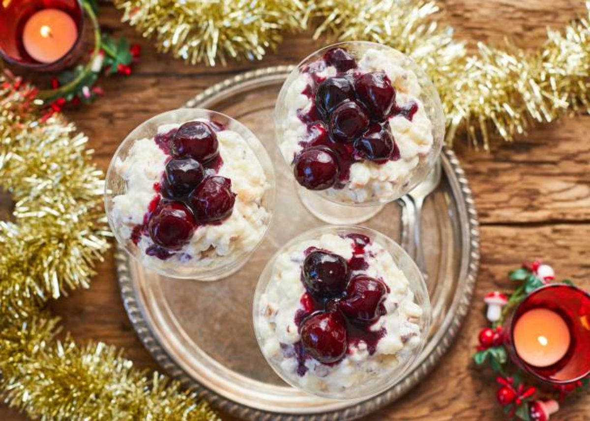 Copas con risalamande danés