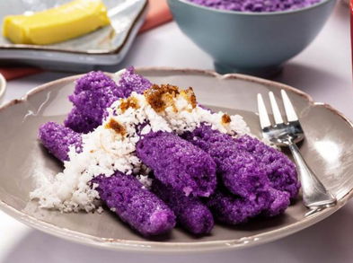 Puto bumbong, postre tradicional filipino de las Navidades