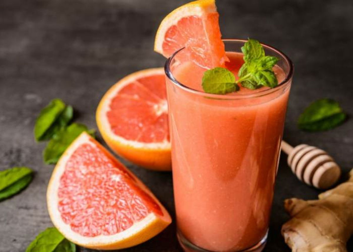 Bebida de pomelo y jengibre