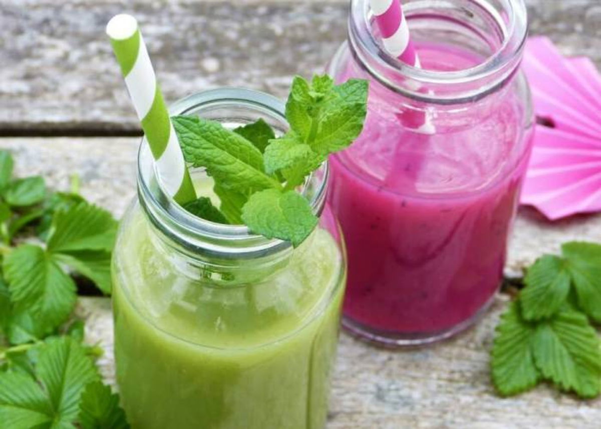 Botellas con bebidas