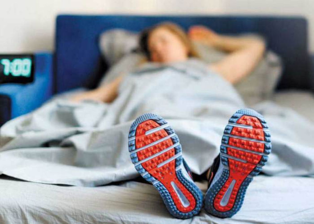 Deportista durmiendo