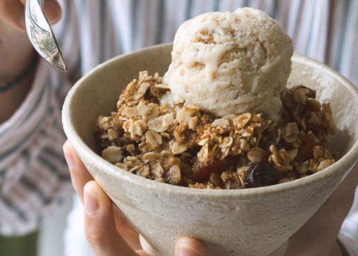 Helado vegano de avena súper delicioso