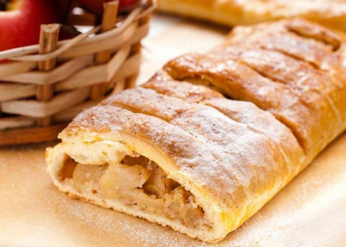 Strudel de manzana sin azúcar