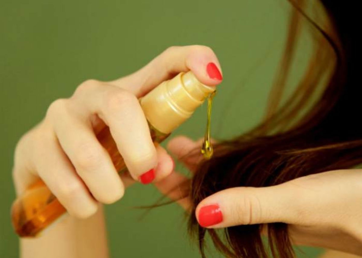 Mujer aceite de zanahoria