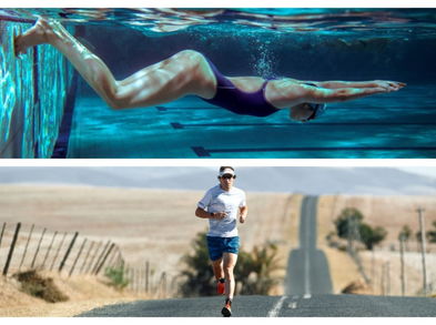 ¿Qué es mejor, running o natación?