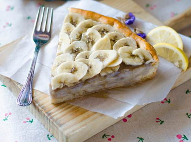 Tarta de plátano, receta vegana súper deliciosa