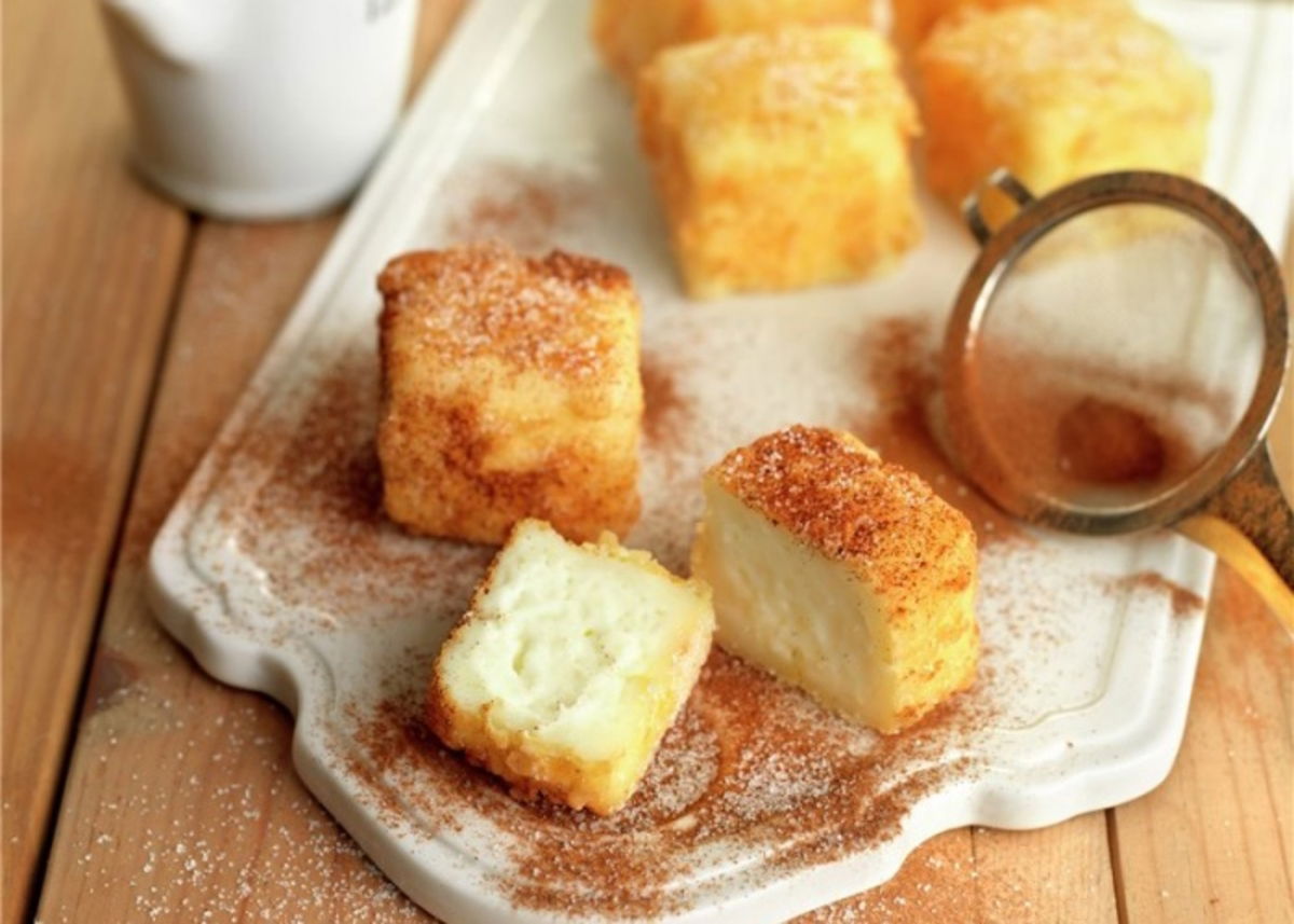 Plato con leche frita