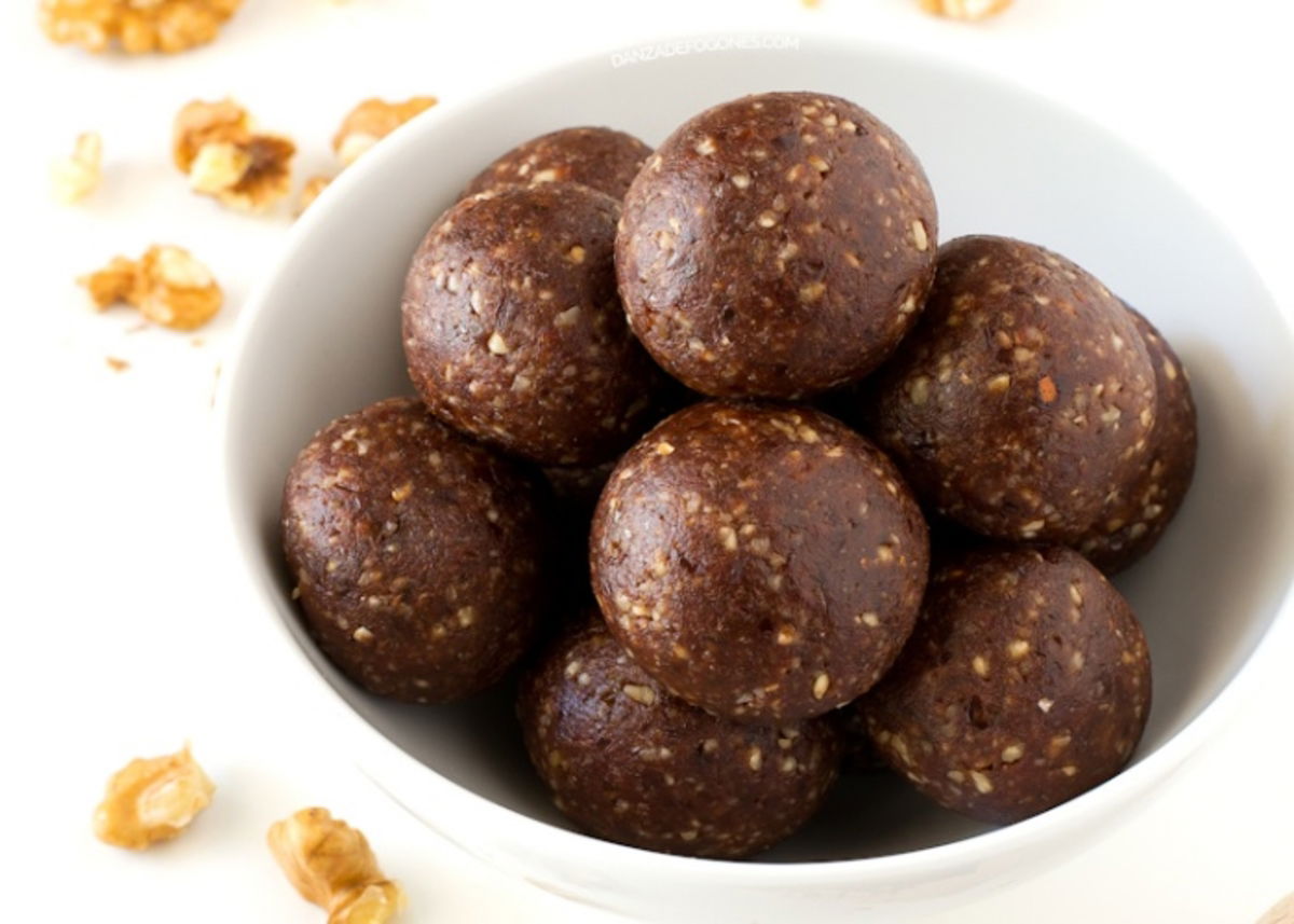 Trufas de avena y café