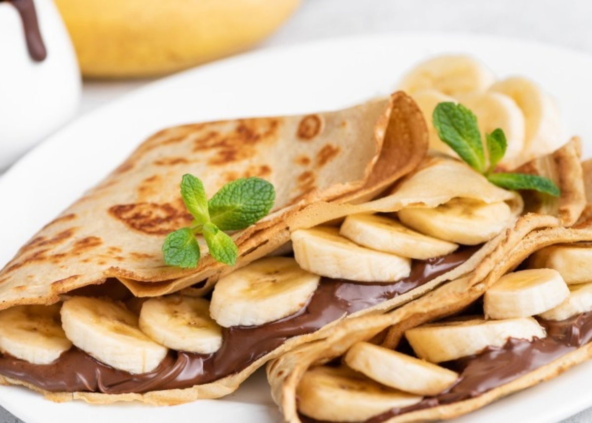 Crepas con nutella y plátano