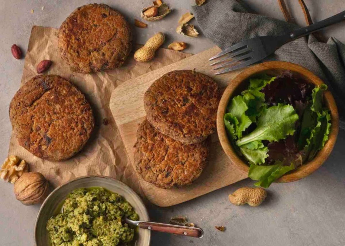 Hamburguesas crudiveganas