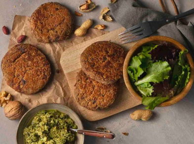 Hamburguesas crudiveganas, receta paso a paso