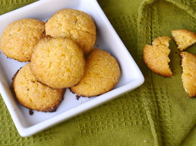 Galletas de polenta sin leche ni huevo