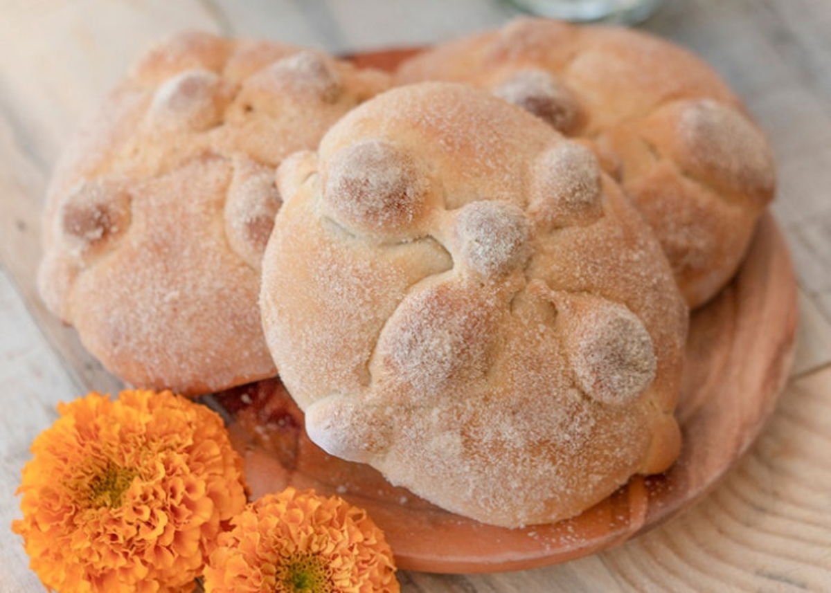 Pan de muerto vegano